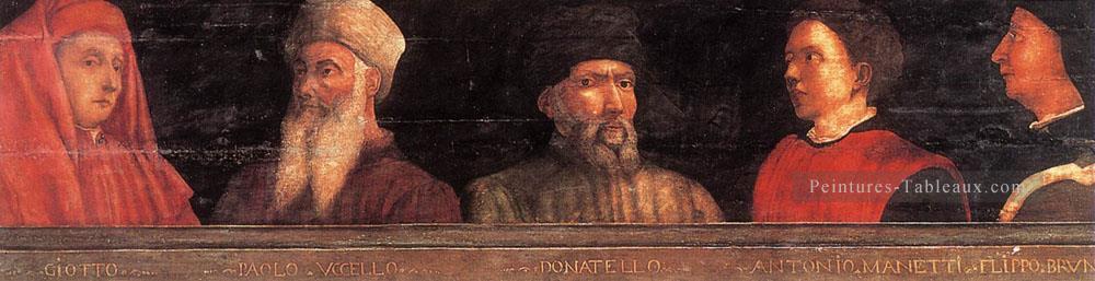 Cinq hommes célèbres début de la Renaissance Paolo Uccello Peintures à l'huile